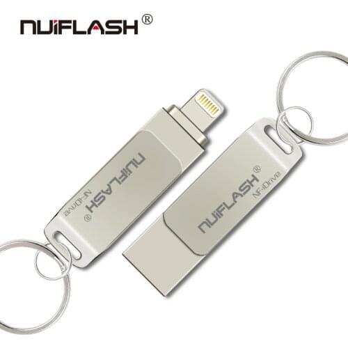OTG USB 3.0 For iphone flash drive 128GB 64GB Pen drive 32GB 16GB Memory Stick USB Stick for iphone/ipad/Mac
