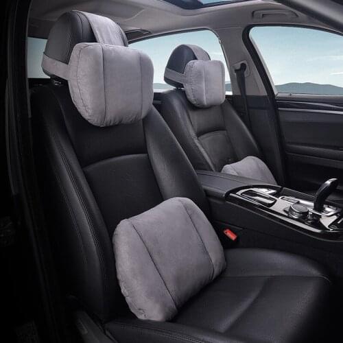 Creative 2pcs Car Head Rest Safety Warm Small Pillow Cushion Supports Protector Voiture Accessories