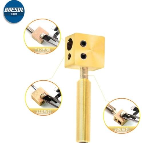 SUNSHINE RELIFE RL-067 Mini small ironing table mini pure copper heating table for quick 936/1200A T12 JBC rubber removal head