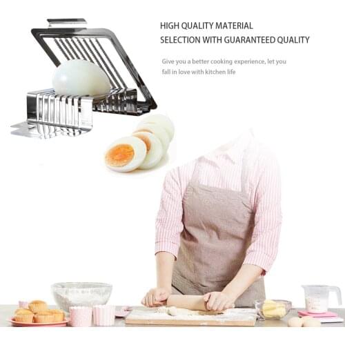 2020 New Home Kitchen Egg Cutter Stainless Steel Wire Egg Slicer For Hard Boiled Eggs Kitchen Tool Gadgets Accessories