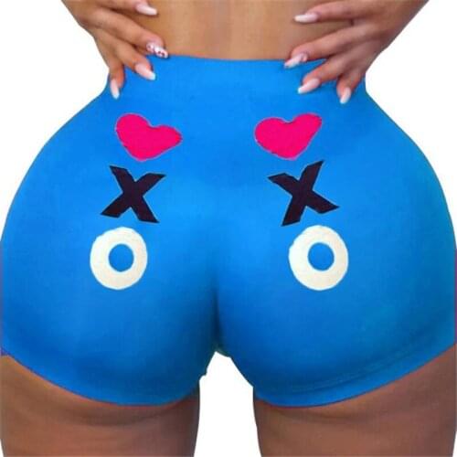 2020 New Summer Shorts High Waist Letter Print Sexy Slim Women Short Pants Hip-Hop Outdoor Sports Print Shorts Sleep Bottoms Hot