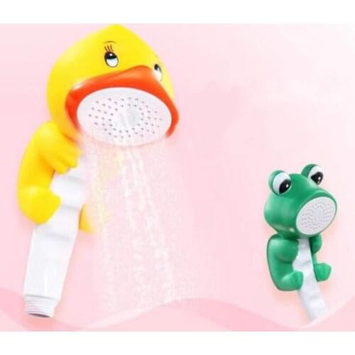 New Punch-free Childrens Bath Shower Cartoon Shape Cute Baby Infant Shampoo Bathroom Pressurized Shower Nozzle Drop Top H8208