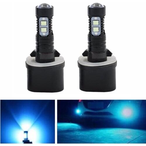 Extremely Bright Max 50W High Power 880 Fog Light Bulbs for DRL or Fog Lights For Car Truck Trailer RV ， 8000K 10LED
