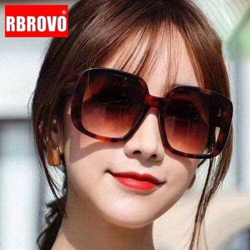 RBROVO 2021 Square Oversized Sunglasses Women Square Glasses Women/Men High Quality Eyeglasses Women Mirror Gafas De Sol Mujer