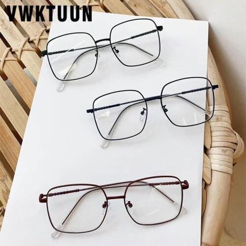 VWKTUUN Glasses Frames Women Men Myopia Eye Glasses 2020 Blue Light Blocking Glasses Big Square Reading Goggles Computer Glasses