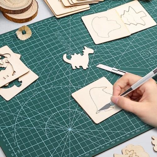 Thicken A3 PVC Cutting Mat Pad Patchwork Cut Pad A3 Patchwork Tools Manual DIY Tool Cutting Board Double-sided Sewing tool Set