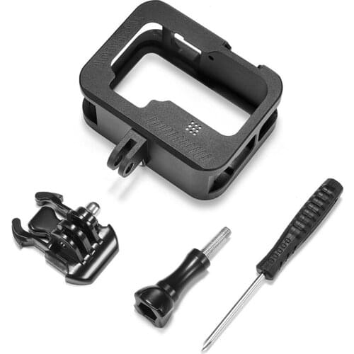 Hot Aluminum Case for GoPro Hero 9 Black Protective Vlog Metal Cage Cover Cold Shoe Mount for GoPro9 Hero9 Accessories