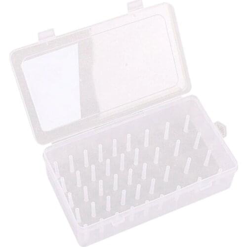 Empty Sew Threads Box Container Case Holder 42 Spools Pole with Support Poles for Sew Threads Storage Organizer