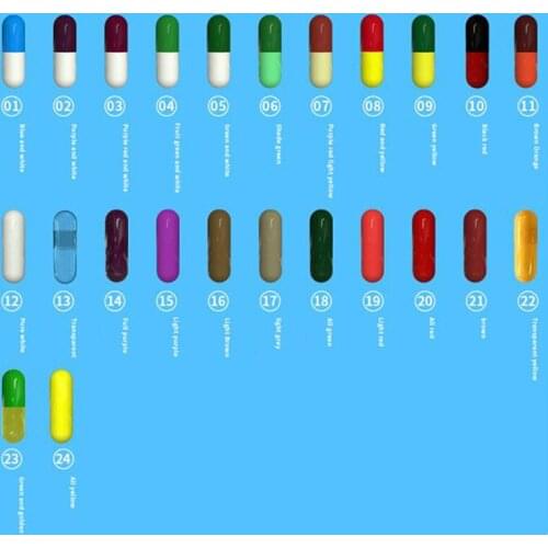 1000Pcs 0# Empty Vacant Gelatin Capsule Size Gel Medicine Pill Vitamin Capsule