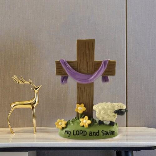 Christmas Cross Ornament Christian Crosses Cross Home Decor Ornaments for Home Bedroom Living Room Office