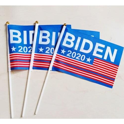Hand Held Joe Biden Flag For 2020 United States President Mini Flag For Election Day 5pcs/Pack 21*14CM/8.3*5.5 inches
