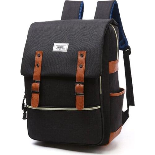 Laptop Backpack School Bag Canvas Travel Purses Shoulder Bag