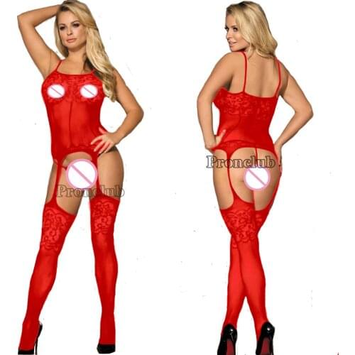 Sexy Bodystocking Body Lingerie Sleepwear Bodysuit Open Crotch Fetish Porno Baby Doll Sexi Women Crochless Erotic Underwear
