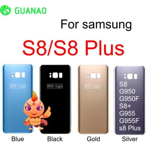 AA Glass Back Housing Cover Replacement For Samsung Galaxy S8 G950 G950f Battery Cover case Replacement For Samsung S8 Plus G955