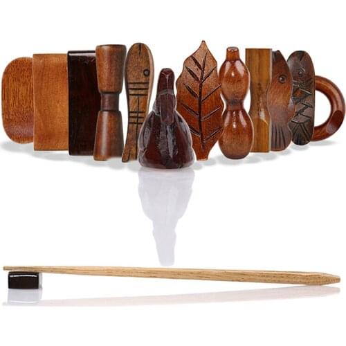 Creative Japanese Style Wooden Chopsticks Holder Sushi Chopstick Rest Rack Kitchen Tableware Accessories Fork Spoon Stand