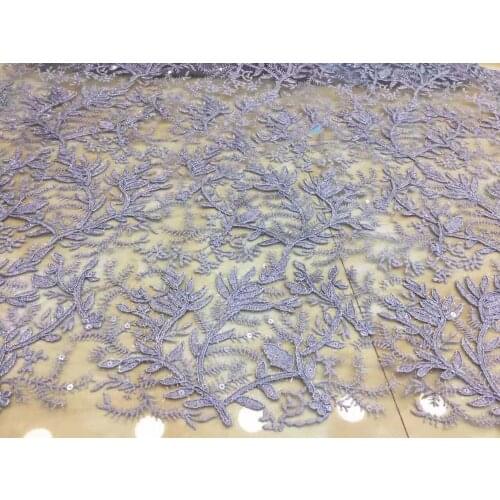 9 colors option! beautiful Nigerian Lace Fabric with sequins For Wedding dress
