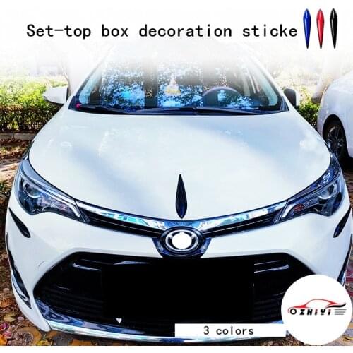Car Exterior Accessories 3D Three-dimensional Anti-scratch Hood Decoration Cover Stickers Suitable for Toyota Etc All Models