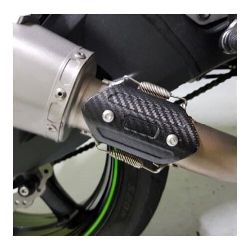 Carbon Fiber Motorcycle Exhaust Guard Anti-scalding Cover Muffler Protector Heat Shield Cover For benelli tnt 300 leoncino 500