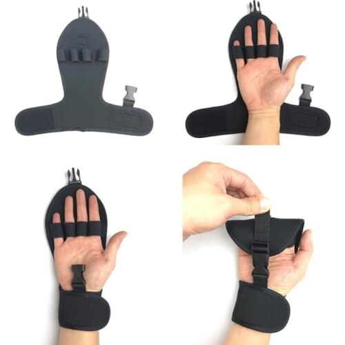 1pc Auxiliary Fixed Gloves Hand Wrist Finger Splint Support Finger Grip Strengthener Stroke Hemiplegia Patient Rehabilitation