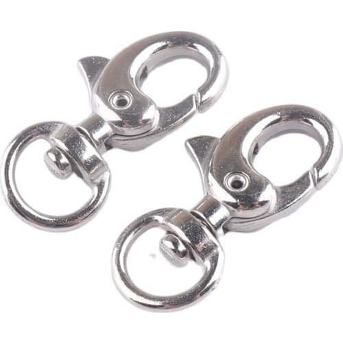 10 pcs Swivel Trigger Clips Snap Hook Silver Spring Keyring Satchel Bag Belt Strap Clasp Buckle Snap Clip Trigger Craft DIY