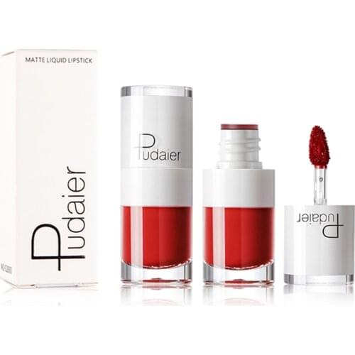 16 Colors Matte Lipgloss Sexy Liquid Lipstick Long Lasting Waterproof Red Velvet Lip Makeup Matte Lip Gloss Tint TSLM1