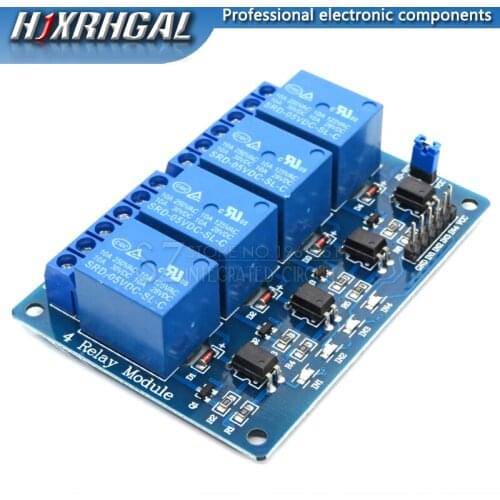 1PCS 5V 4-Channel Relay Module Shield for Arduino ARM PIC AVR DSP Electronic 5V 4 Channel Relay.4 road 5V Relay Module
