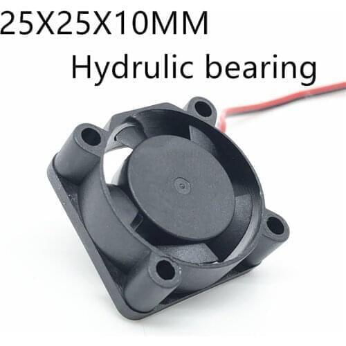 5PCS Hydrulic bearing 2510 25MM 25x25x10MM Graphics card Cooling fan 5V 12V 24V m.2 SSD Fan with 2pin