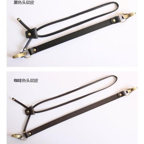 Bag Accessories Straps Drawstring for Bucket Bag Good Quality Genuine Leather Gold Hook Bag Strap for Luxury Bag