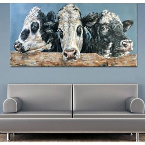 Three cows Large 5D DIY Diamond Painting Full Square Round Drill Embroidery Animals Mosaic Needlework Home Decoration AA2527