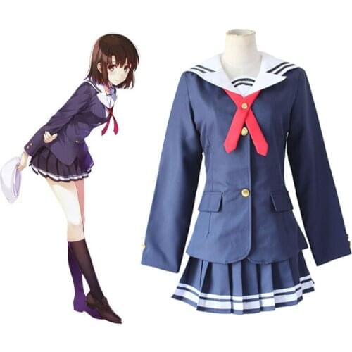Anime Saenai Heroine No Sodate-Kata Cosplay Kasumigaoka Utaha Katou Megumi Suit Japanese School Uniform Halloween Party Wear