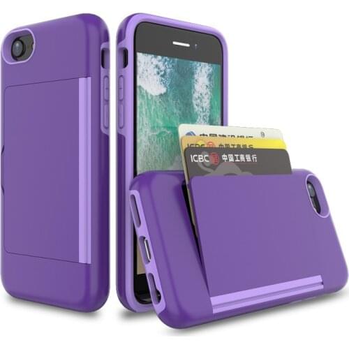 For iPhone 8 Plus 7 Plus Case Wallet Cover Credit Card Holder Slot Hidden Flip Armor Case For iPhone 7 iPhone 8 iPhone7 iPhone8