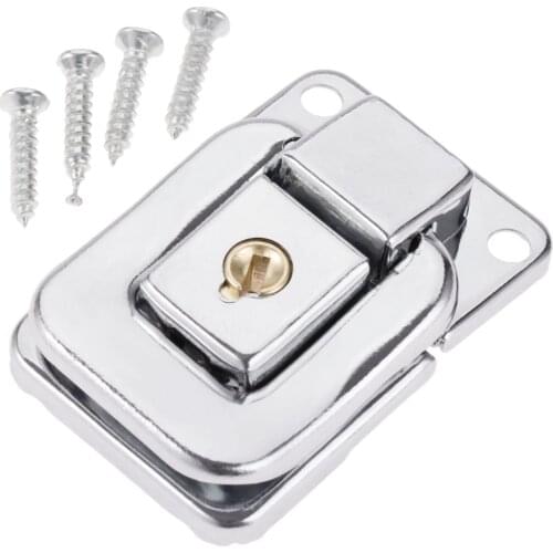Hasp Latch Zinc Alloy Toggle Latch Lock Buckle Clip Clasp Box Case Chest 38mm*28mm Furniture Hardware Fittings Suitcase screws