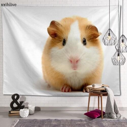 Custom Tapestry Lovely Guinea Pig Printed Large Wall Tapestries Hippie Wall Hanging Bohemian Wall Art Decoration Room Decor