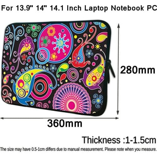 Hot 2020 Laptop Bag 14 Inch Prints Notebook Cover For Asus Huawei Matebook D14 2020 Chuwi LapBook 14.1 13.9 Computer Accessories
