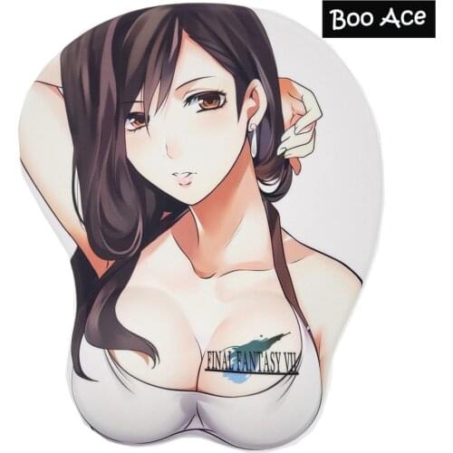Final Fantasy VII 7 Featuring Tifa Lockhart Sexy Breast Boob Oppai Mouse pad