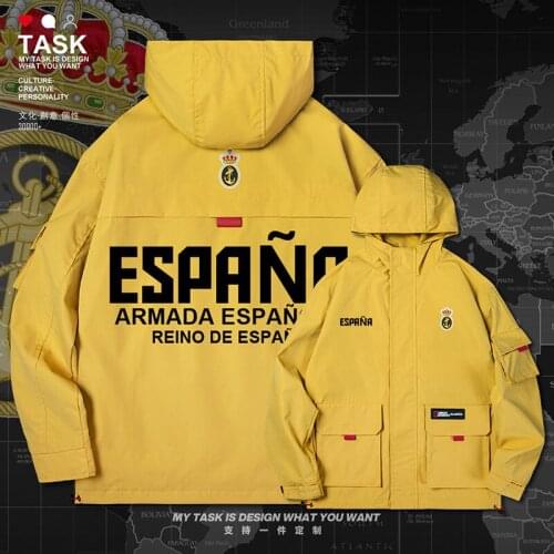 Spain Espana ESP men jacket hooded Navy logo army fan clothing jackets long sleeve fashion casual mens nation clothes autumn