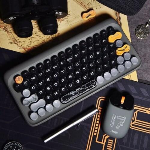 Lofree Dot Bluetooth Dual Mode Wireless Keyboard For Windows Mac Android iOS 79 Keys 2.4GHz High Quality Multi System Compatible