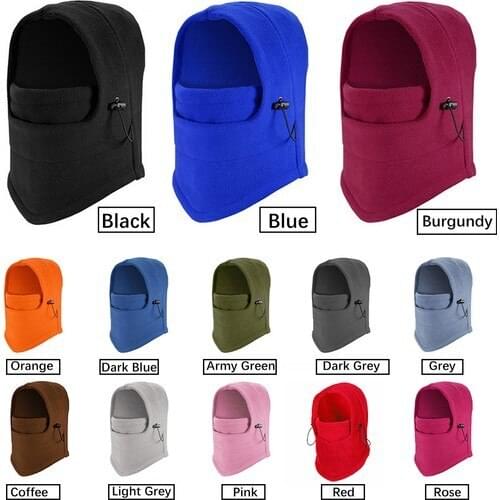 Anself Men Women Winter Windproof Hat Fleece Thermal