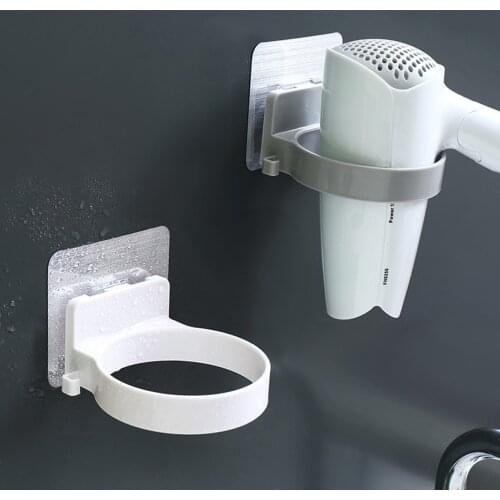 Hair Straightener Holder Storage Rack ABS Bathroom Shelf Storage Accessories Hair Dryer Holder Rack Organizer Wall Mounted