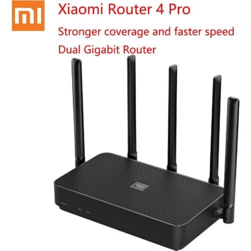 Newest Xiaomi Router 4Pro 2.4G/5.0GHz 1317Mbps 128MB Large Memory 5 Independent Signal Amplifiers Full Gigabit Network Port