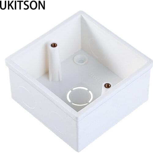 Extra Deep 43mm Wiring Inserted Wall Bottom Box White Junction Boxes Enclosure Mounted Case