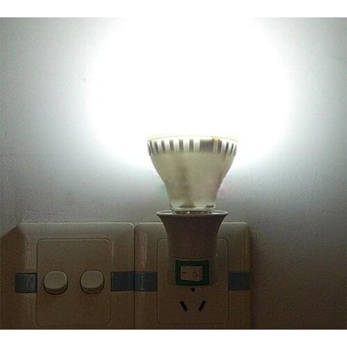 Lamp Base E27 LED Light Male Socket To EU Type Plug Adapter Converter For Bulb Holder With ON/OFF Button For Bulb Lamp