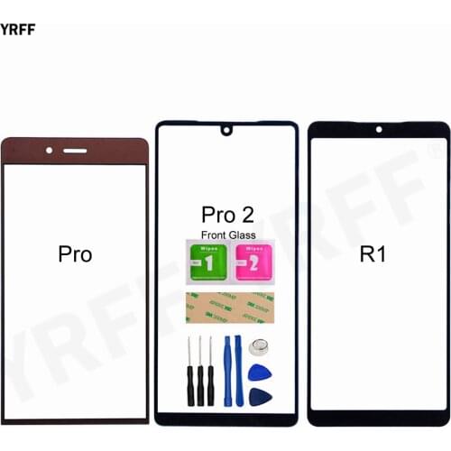 For Smartisan Nut R1 Front Glass Panel For Smartisan Nut Pro 2 (No Touch Screen) Outer Glass Cover Assembly Parts