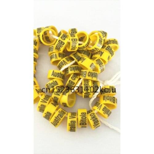 2020 2021new product plastic closed pigeon ring and bird ring bands racing pigeon name phone numbered year