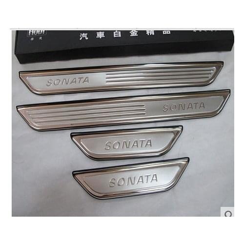 2010-2013 2014 for Hyundai Sonata stainless steel threshold 4pcs/set Door sills