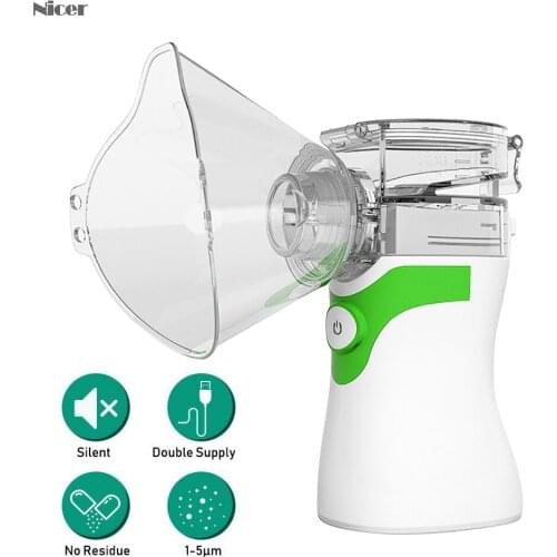 Health Care Mini Handheld Silent Inhale Nebulizer Portable Ultrasonic Inalador Nebulizador Children Adult Rechargeable Automizer