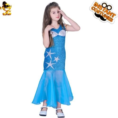 QLQ Mermaid Tail For Girls Fancy Dress Birthday Party Cosplay Girl Cute Mermaid Tail Costumes for Malloween Costume Kids