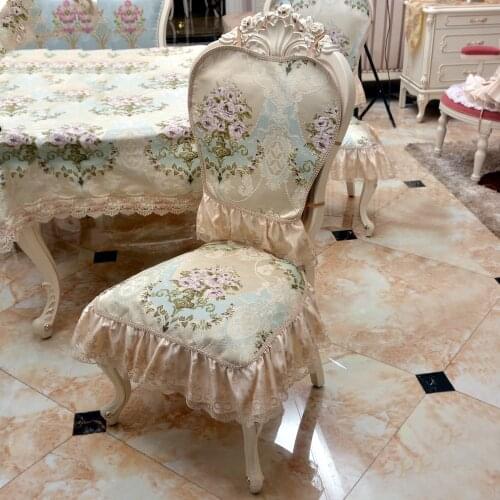 European Luxury Lace Tablecloth Embroidered Rectangular Table Cloth for Weding Banquet Jacquard Table Cover Can Be Customized