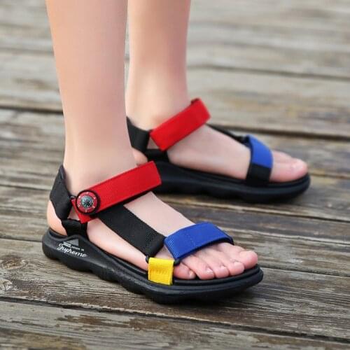 Summer Kids Sandals Outdoor Beach Shoes Children Non-slip Slides Breathable Boys Girls Sports Sandals Lightweight Footwear Shoes