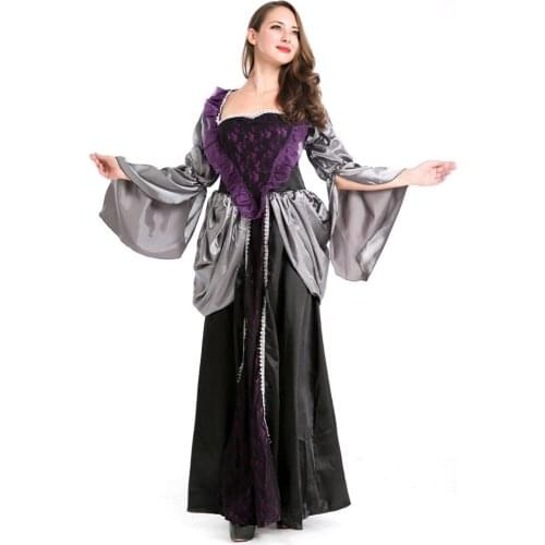 Halloween Sexy Deluxe Wonderland Queen Costume Vampire Evil Witch Cosplay Fantasia Fancy Dress